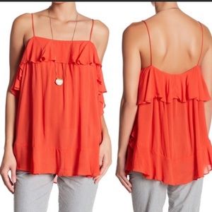 Free People Cascades Cami in Coral Size XS